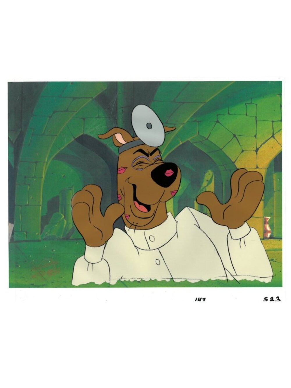 Scooby Doo Cel 13 Ghost Hanna Barbera Production 1985 Doctor Cell Physician